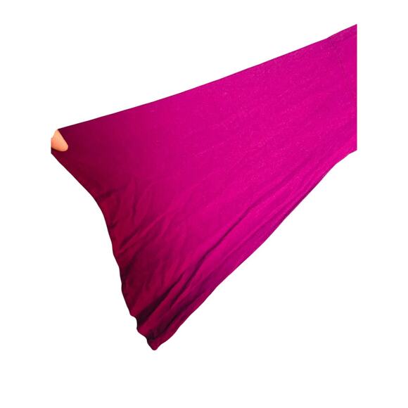 Entro Tunic Womens Fuchsia Bell Sleeve Embroidered Long Sleeve Top Tasseled M - Picture 5 of 8